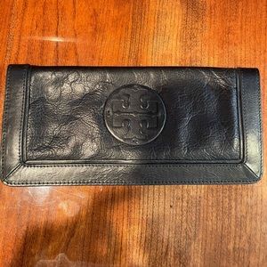 Tory Burch Black Leather Clutch